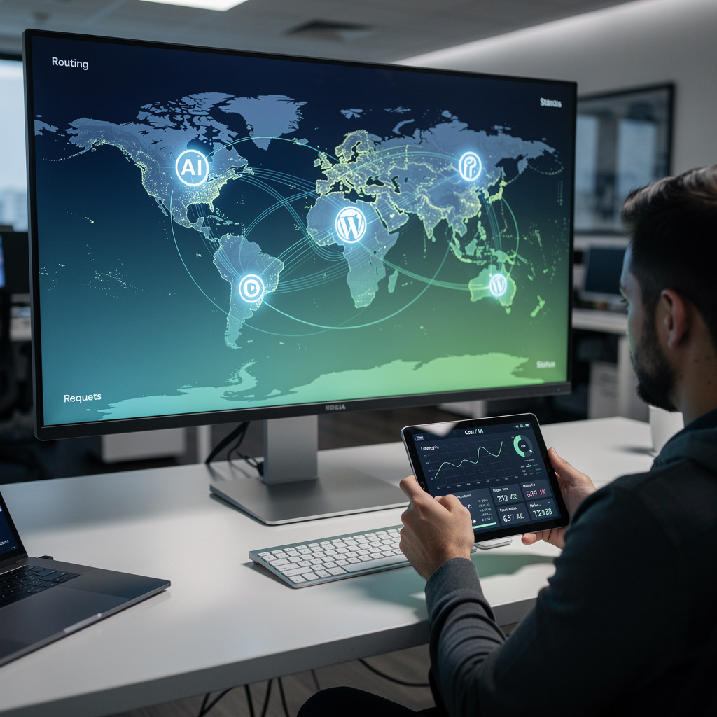 Illustration éditoriale pour Agents intelligents et avenir API, entre diversité et concentration
